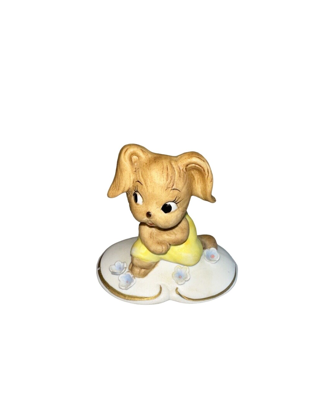 Lefton Japan Porcelain Bunny vintage Figurine Easter Rabbit 2" kitsch farmhouse